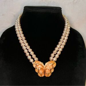 Kenneth Jay Lane for Avon Papillon Butterfly Necklace